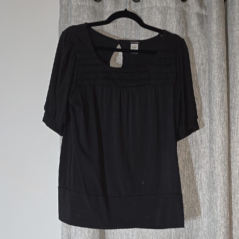 Maurices Black Blouse Top